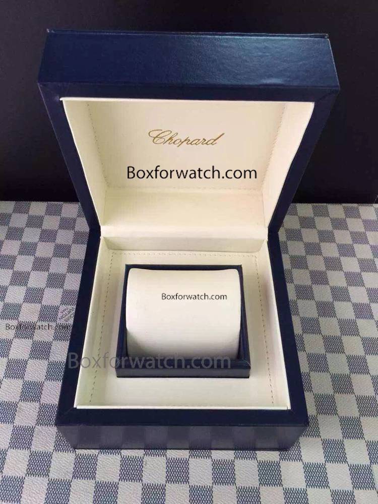 Copy Chopard Watch Box Dark Blue Leather Box / Perfect gift